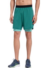 Laufshorts Energetics "HE.-SHORTS ALLEN VI M", Damen, Gr. S, N-Gr, blau petrol, blau aqu, Web, Obermaterial: 90% Polyamid, 10% Elasthan, mehrfarbig, bequem kniefrei, Hosen Laufshorts, mit Rei&szlig;verschlusstasche, elastischer Materialmix, bequeme Passform