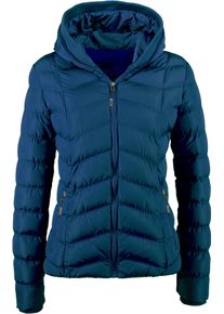 Steppjacke LPO "GILMOUR MELVILLE II Women", Damen, Gr. 44L, blau, 100% Polyester, figurbetont, mit innenliegendem Gummizug, Jacken Steppjacke, auch in Gro&szlig;en Gr&ouml;&szlig;en erh&auml;ltlich