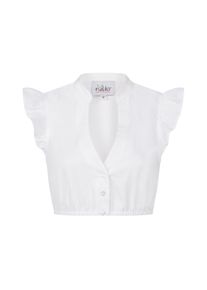 N&uuml;bler Dirndlbluse N&Uuml;BLER "Dirndlbluse kurzarm Carla", Damen, Gr. 40, wei&szlig;, Obermaterial: 100% Baumwolle CO., Blusen Dirndlbluse