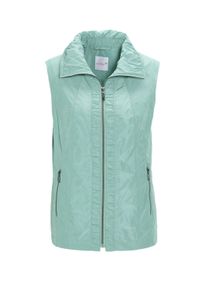 Kurzweste GOLDNER "Leichte Weste mit edlem Schimmer", Damen, Gr. 44, gr&uuml;n (mint), Obermaterial: 100% Polyester PES., Westen Kurzweste, Viele N&auml;hte f&uuml;r eine perfekte Passform