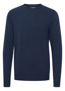 Strickfleece-Pullover Blend "Strickpullover BHPullover", Herren, Gr. M, blau (marineblaus), Obermaterial: 100% Baumwolle CO., Pullover Strickfleece-Pullover