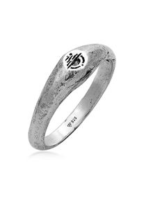 Siegelring HAZE & GLORY "Ring Herren Siegelring Sundowner 925 Silber" Gr. 62, silber, Fingerringe, Damen, 62, ohne Stein, Silber 925 (Sterlingsilber), 3mm, Siegelring