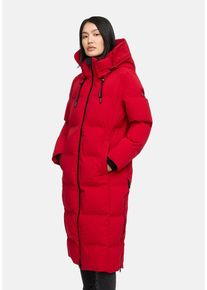 Winterjacke Marikoo "Marikoo Tikoraa Damen lange Winterjacke Steppjacke N102", Damen, Gr. XS, rot (deep rot), Obermaterial: 100% Polyester PES., Jacken Winterjacke