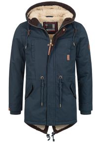Winterjacke Alessandro Salvarini "A. Salvarini Herren Winterparka AS280", Damen, Gr. XXL, blau (navy), Obermaterial: 100% Baumwolle CO., Jacken Winterjacke