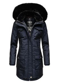 Wintermantel Navahoo "Wintermantel Tiniis", Damen, Gr. XS, blau (navy), Obermaterial: 56% Nylon NY. 44% Polyester PES. Obermaterial: Futter: 100% Polyester PES. 100% Polyester PES., M&auml;ntel Wintermantel