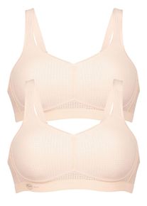 Sport-BH Anita "2er Pack Sport BH ohne B&uuml;gel Performance", Damen, Gr. 85, Cup C, rosa (smart rose smart rose), Obermaterial: 62% Polyamid PA. 21% Polyester PES. 17% Elasthan EL., BHs Sport-BH