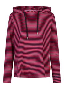 T-Shirt SALZHAUT "Longsleeve VATTING", Damen, Gr. L, blau (navy, beetroot), Obermaterial: 95% Baumwolle CO. 5% Polyester PES., Shirts T-Shirt