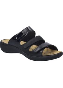 Sandale Josef Seibel "Ibiza 10, schwarz", Damen, Gr. 38, schwarz, Obermaterial: 100% Rindsleder Leather cow., Schuhe Sandale