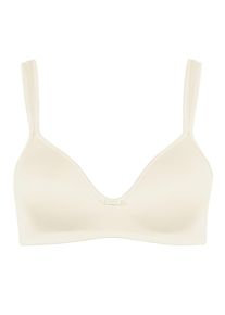 Schalen-BH LISCA "Schalen BH ohne B&uuml;gel Victoria", Damen, Gr. 75, Cup D, beige (cream), Stoff, Obermaterial: 86% Polyester PES. 14% Elasthan EL., BHs Schalen-BH