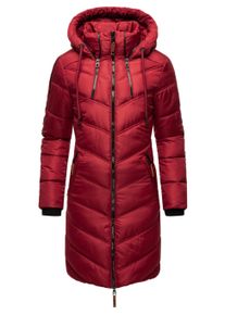 Wintermantel Marikoo "Wintermantel Armasa", Damen, Gr. S, rot (dunkelrot), Obermaterial: 100% Polyester PES. Obermaterial: Futter: 100% Polyester PES. 100% Polyester PES., M&auml;ntel Wintermantel