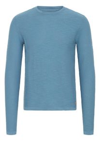 Strickfleece-Pullover Blend "Strickpullover BHABAS", Herren, Gr. XL, blau (copen blau), Obermaterial: 100% Baumwolle CO., Pullover Strickfleece-Pullover