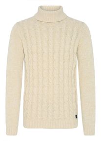 !Solid Rollkragenpullover SOLID "Rollkragenpullover SDRino", Herren, Gr. XXL, beige (oatmeal melange), Obermaterial: 70% Baumwolle CO recyc.. 30% Polyester Pol. recyc.., Pullover Rollkragenpullover