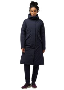 Daunenmantel Jack Wolfskin "BRANDENBURGER", Damen, Gr. M, blau (schwarz navy), Obermaterial: 100% Polyester. Futter: 100% Polyester. Wattierung: 90% Daunen, 10% sonstige Federn, hoch geschlossener Ausschnitt, M&auml;ntel Daunenmantel, W&auml;rmend, winddicht, &Uuml;bergangsjacke