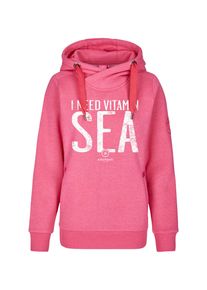 Kapuzenpullover SALZHAUT "Hoodie S&Uuml;NN - VITAMIN SEA", Damen, Gr. S, pink, Obermaterial: 55% Baumwolle CO. 45% Polyester PES., Pullover Kapuzenpullover