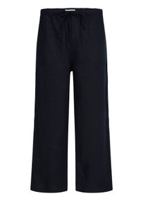 Leinenhose Casual Friday "Leinenhose CFEngo Linen", Damen, Gr. XXL, L&auml;nge 34, schwarz (schwarz beauty), Obermaterial: 100% Leinen LI., Hosen Leinenhose