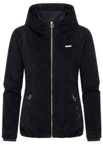 Bomberjacke Ragwear "Bomberjacke Dizzie Cordy YOUMODO", Damen, Gr. 3XL, schwarz, Obermaterial: 98% Baumwolle CO. 2% Elasthan EL. Obermaterial: Futter: 100% Polyester PES., Jacken Bomberjacke