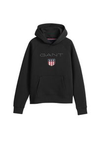 Sweatshirt Gant "Sweatshirt Shield Hoodie", Jungen, Gr. 146-152, schwarz, Obermaterial: 78% Baumwolle CO. 22% Polyester PES., Sweatshirts Sweatshirt
