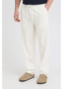 Leinenhose Blend "BHABAN LIN PANTS PP NOOS", Damen, Gr. L, N-Gr, snow wei&szlig;, Web, Obermaterial: 70% Baumwolle, 30% Leinen, Leinenoptik, unifarben, relaxed fit lang, Hosen Leinenhose, sommerlich, mit hohem Baumwollanteil