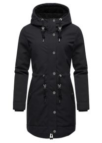 Parka Ragwear "Kurzmantel Canny Canvas", Damen, Gr. 5XL, schwarz, Obermaterial: 100% Polyester PES. Obermaterial: Futter: 100% Polyester PES. 100% Polyester PES., Jacken Parka