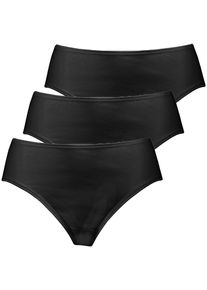 H&uuml;ftslip Nina von C. "3er Pack Damen H&uuml;ftslip Daily", Damen, Gr. 38, schwarz, Obermaterial: 100% Baumwolle CO., Unterhosen H&uuml;ftslip