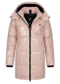 Wintermantel Ragwear "Wintermantel Roobie Long", Damen, Gr. XXL, rosa (light pink), Obermaterial: 100% Nylon NY. Obermaterial: Futter: 100% Polyester PES. 100% Polyester PES., M&auml;ntel Wintermantel