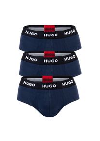 Slip Hugo "Slip 3er Pack", Herren, Gr. XL, blau, Obermaterial: 95% Baumwolle CO. 5% Elasthan EL., Unterhosen Slip