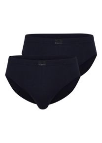 Slip Bugatti "Slip 2er Pack", Herren, Gr. XL, blau, Obermaterial: 95% Baumwolle CO. 5% Elasthan EL., Unterhosen Slip