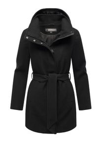 Kurzmantel Marikoo "Kurzmantel Katalinaa 16", Damen, Gr. XL, schwarz, Obermaterial: 90% Polyester PES. 10% Elasthan EL. Obermaterial: Futter: 100% Polyester PES., M&auml;ntel Kurzmantel