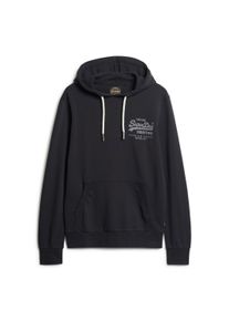 Sweatshirt Superdry "Sweatshirt Classic VI Heritage Chest Hood", Herren, Gr. L, schwarz, Obermaterial: 100% Baumwolle CO., Sweatshirts Sweatshirt