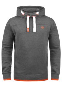 !Solid Kapuzenpullover SOLID "Hoodie SDBenjamin", Herren, Gr. XL, grau (grau mel), Web, Obermaterial: 50% Baumwolle CO. 50% Polyester PES., unifarben, Pullover Kapuzenpullover