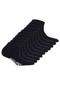 Jack & Jones Sneakersocken JACK & JONES "Socken JACDONGO SOCKS 10 PACK JNR 10er Pack", M&auml;dchen, Gr. 38-43, schwarz, Obermaterial: 72% Baumwolle CO. 26% Polyester PES. 2% Elasthan EL., Socken Sneakersocken