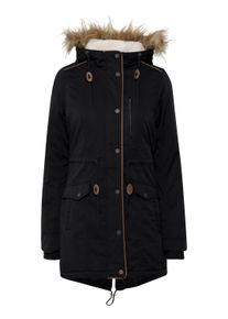 Langmantel oxmo "Parka OXAnna", Damen, Gr. S, schwarz, Obermaterial: 65% Polyester PES. 35% Baumwolle CO., M&auml;ntel Langmantel