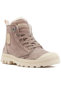 Winterboots Palladium "PAMPA HI ZIP WL", Damen, Gr. 36, braun, Leder, Schuhe Winterboots, Winterschuhe, Schn&uuml;rboots, Winterstiefel, Snowboots, gef&uuml;ttert