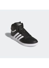 Sneaker adidas Sportswear "HOOPS 4.0 MID", Herren, Gr. 47, schwarz-wei&szlig; (core schwarz, cloud wei&szlig;, core schwarz), Synthetik, Schuhe Sneaker
