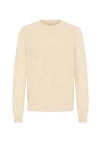 Strickfleece-Pullover Blend "Strickpullover BHBaron", Herren, Gr. XXL, grau (oyster gray), Obermaterial: 100% Baumwolle CO., Pullover Strickfleece-Pullover