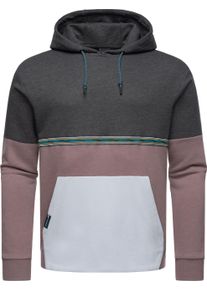 Hoodie Ragwear "Hoodie Blocky Hoody", Herren, Gr. M, schwarz, Obermaterial: 70% Baumwolle CO. 30% Polyester PES., Sweatshirts Hoodie