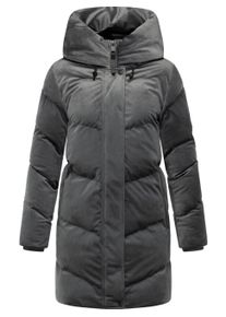 Kurzmantel Ragwear "Kurzmantel Avelin Velvet YOUMODO", Damen, Gr. XL, grau (stone grau), Obermaterial: 100% Polyester PES. Obermaterial: Futter: 100% Polyester PES. 100% Polyester PES., M&auml;ntel Kurzmantel