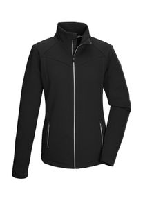 Strickjacke Killtec "KOW 2 WMN FLX JCKT", Damen, Gr. 40, schwarz, Obermaterial: 95% Polyester, 5% Elasthan, Strickjacken Strickjacke, Damen Powerstretchjacke mit 2-Wege-Stretch und Kinnschutz.