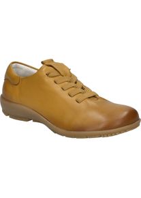 Schn&uuml;rschuh Josef Seibel "Charlotte 01, safran", Damen, Gr. 39, gelb (safran), Obermaterial: 100% Rindsleder Leather cow., Schuhe Schn&uuml;rschuh