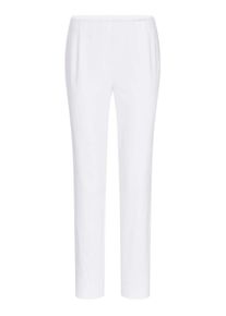 Chinohose GOLDNER "Bengalinhose LOUISA in Denim-Optik", Damen, Gr. 46, N-Gr, wei&szlig;, Obermaterial: 78% Baumwolle CO. 18% Polyester PES. 4% Elasthan EL., Hosen Chinohose