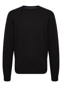 Strickfleece-Pullover Blend "Strickpullover BHNolen", Herren, Gr. L, schwarz, Obermaterial: 100% Baumwolle CO., Pullover Strickfleece-Pullover