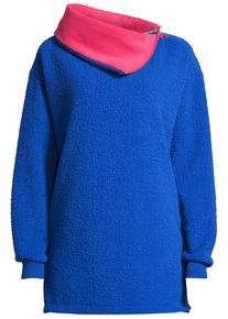 Kapuzenpullover SALZHAUT "Fleecepullover OBROSCH", Damen, Gr. M, blau (sky), Obermaterial: 100% Polyester PES., Pullover Kapuzenpullover