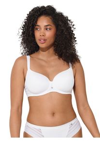 Schalen-BH LISCA "Schalen BH Alegra", Damen, Gr. 75, Cup H, wei&szlig;, Obermaterial: 83% Polyamid PA. 17% Elasthan EL., BHs Schalen-BH
