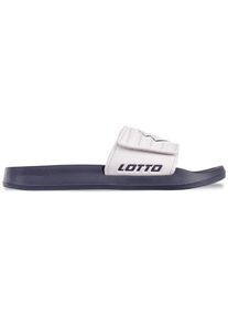 Badesandale Lotto, Damen, Gr. 37, blau (navy, wei&szlig;), Synthetik, Schuhe Badesandale, mit praktischem Klettverschlu&szlig;
