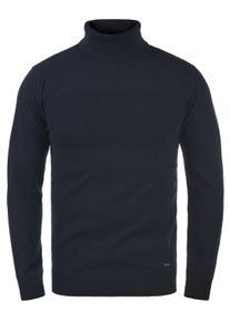 Rollkragenpullover INDICODE "Rollkragenpullover IDErnetto", Damen, Gr. M, blau (navy), Obermaterial: 80% Baumwolle CO. 20% Polyamid PA., Pullover Rollkragenpullover