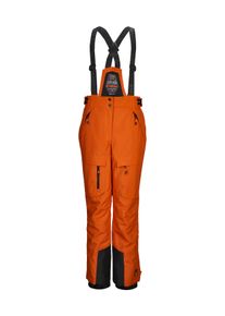Skihose Killtec "KSW 204 BYS SKI PNTS", Herren, Gr. 152, Normalgr&ouml;&szlig;en, braun (rostbraun), Obermaterial: 100% Polyester;Futter: 100% Polyester;F&uuml;llung: 100% Polyester, Hosen Skihose, Wasserdichte, atmungsaktive Skihose mit verstellbarem Latz und Tr&auml;gern