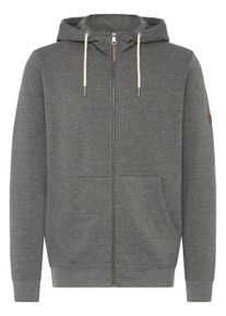 !Solid Kapuzensweatjacke SOLID "Kapuzenfleecejacke SDSIMA", Herren, Gr. S, grau (gray melange), Obermaterial: 65% Polyester PES. 35% Baumwolle CO., Sweatjacken Kapuzensweatjacke