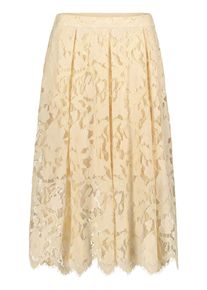 Midirock Vera Mont "Spitzenrock mit Taschen", Damen, Gr. 34, beige (champagne sorbet), Einsatz: 61% Polyamid PA. 25% Baumwolle CO. 14% Polyester PES., R&ouml;cke Midirock
