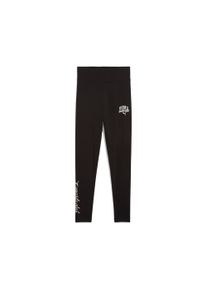Leggings Puma "CLASS HIGH WAIST LEGGINGS G", M&auml;dchen, Gr. 140, N-Gr, schwarz (Puma schwarz), Jersey, Obermaterial: 95% Baumwolle, 5% Elasthan, unifarben, schmal normal, Hosen Leggings, mit hohem Bund, f&uuml;r flexiblen Sitz, aus Baumwollmischung