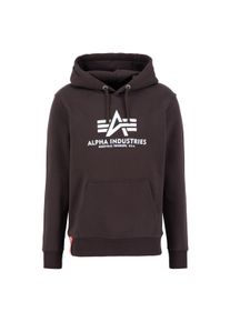 Hoodie Alpha Industries "Basic Hoodie BL", Herren, Gr. S, braun (hunter braun), Obermaterial: 80% Baumwolle, 20% Polyester, regular fit, Sweatshirts Hoodie